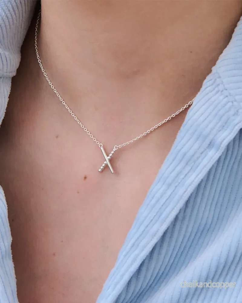 Criss Cross - Silverhalsband - Bild 2