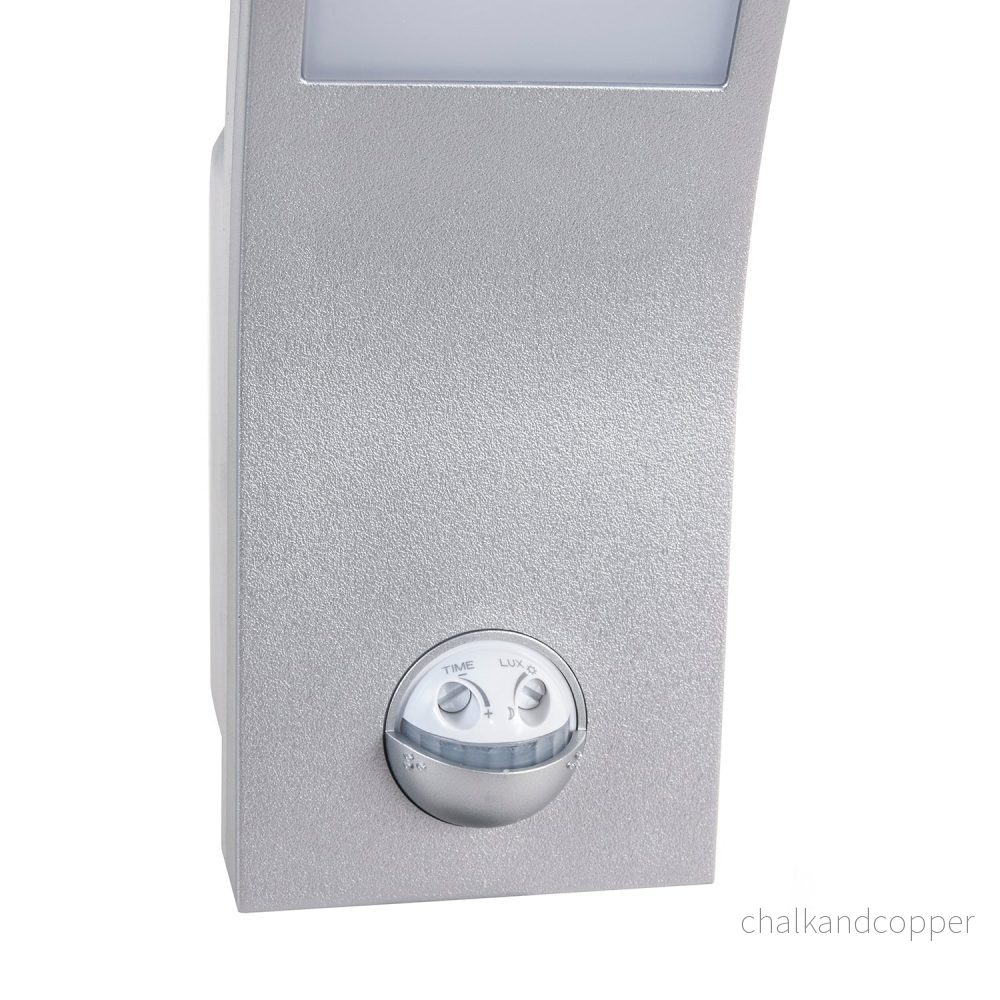 Maclean rörelsesensor LED-lampa, PIR rörelsesensor, silver, 10W, IP54, 750lm, neutralvit (4000K) MCE244 S, 2 st - Bild 3