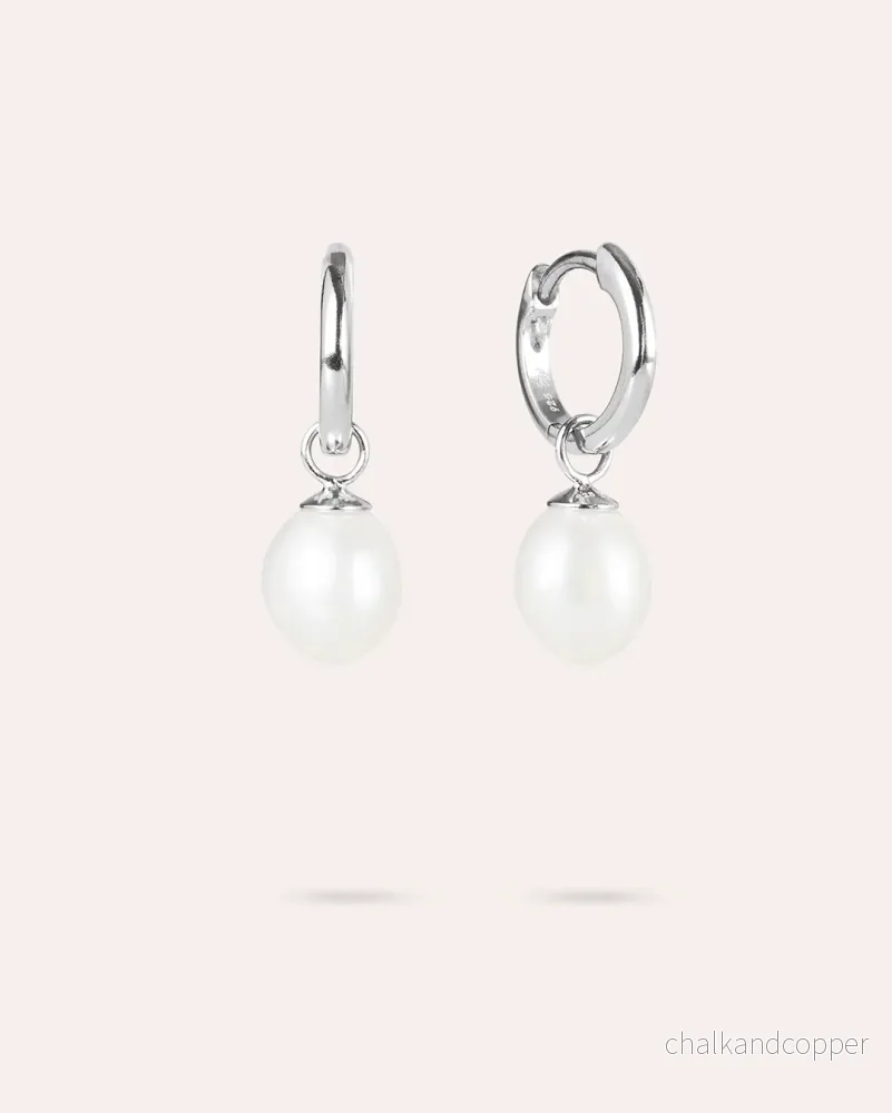Ocean Muse Big Pearl – Silverörhängen Ocean Muse Big Pearl – Silverörhängen
