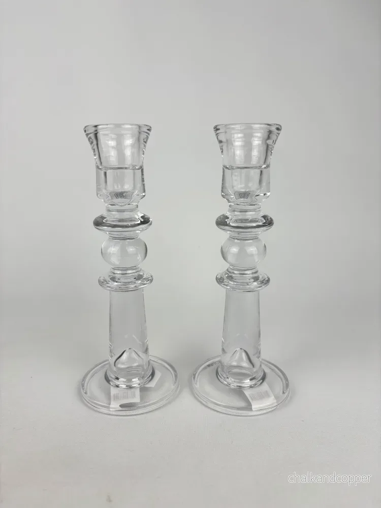 Ljusstake glas robust