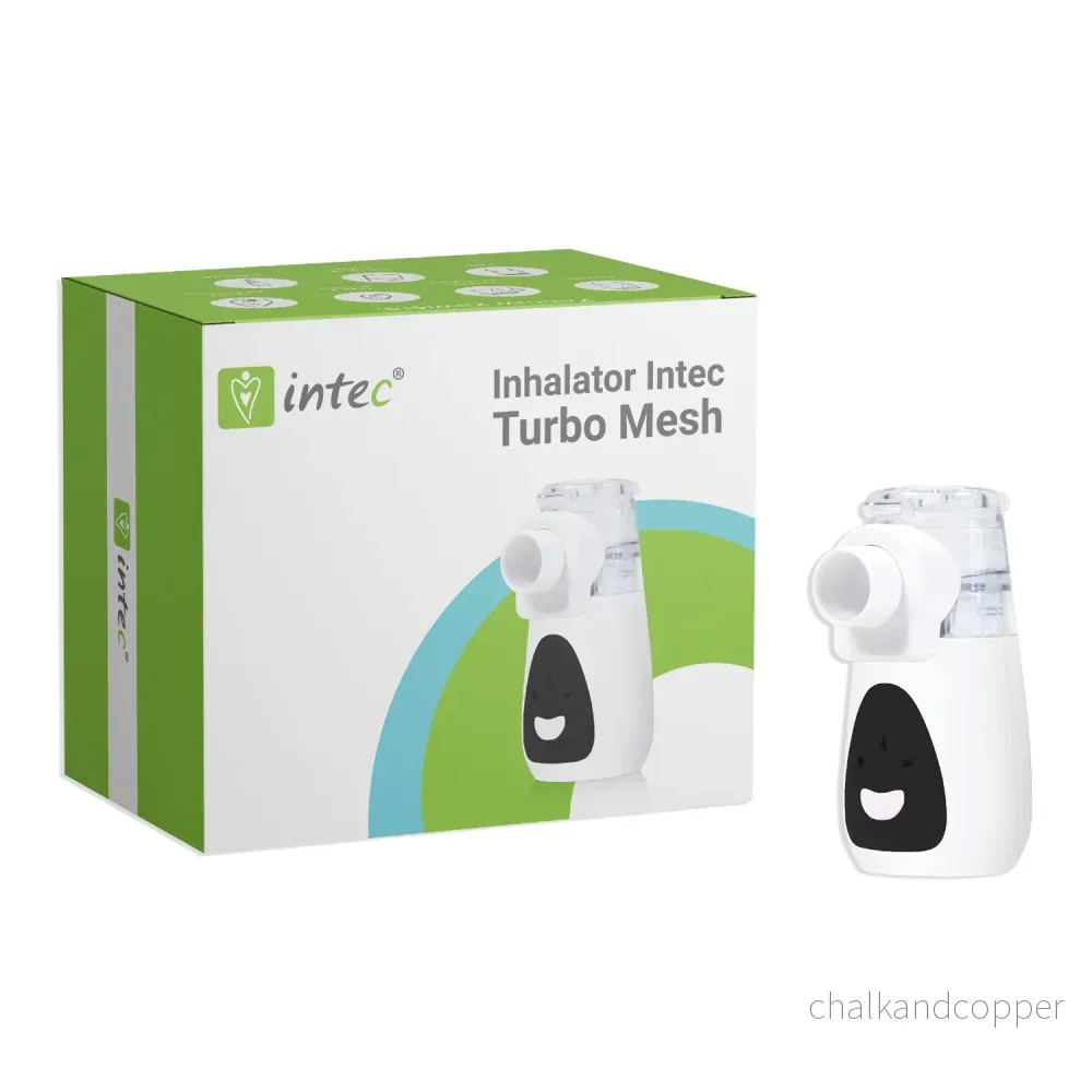 Intec Turbo Mesh Inhalator Bärbar Nebulisator För Barn Och Vuxna Batteridriven Kompakt