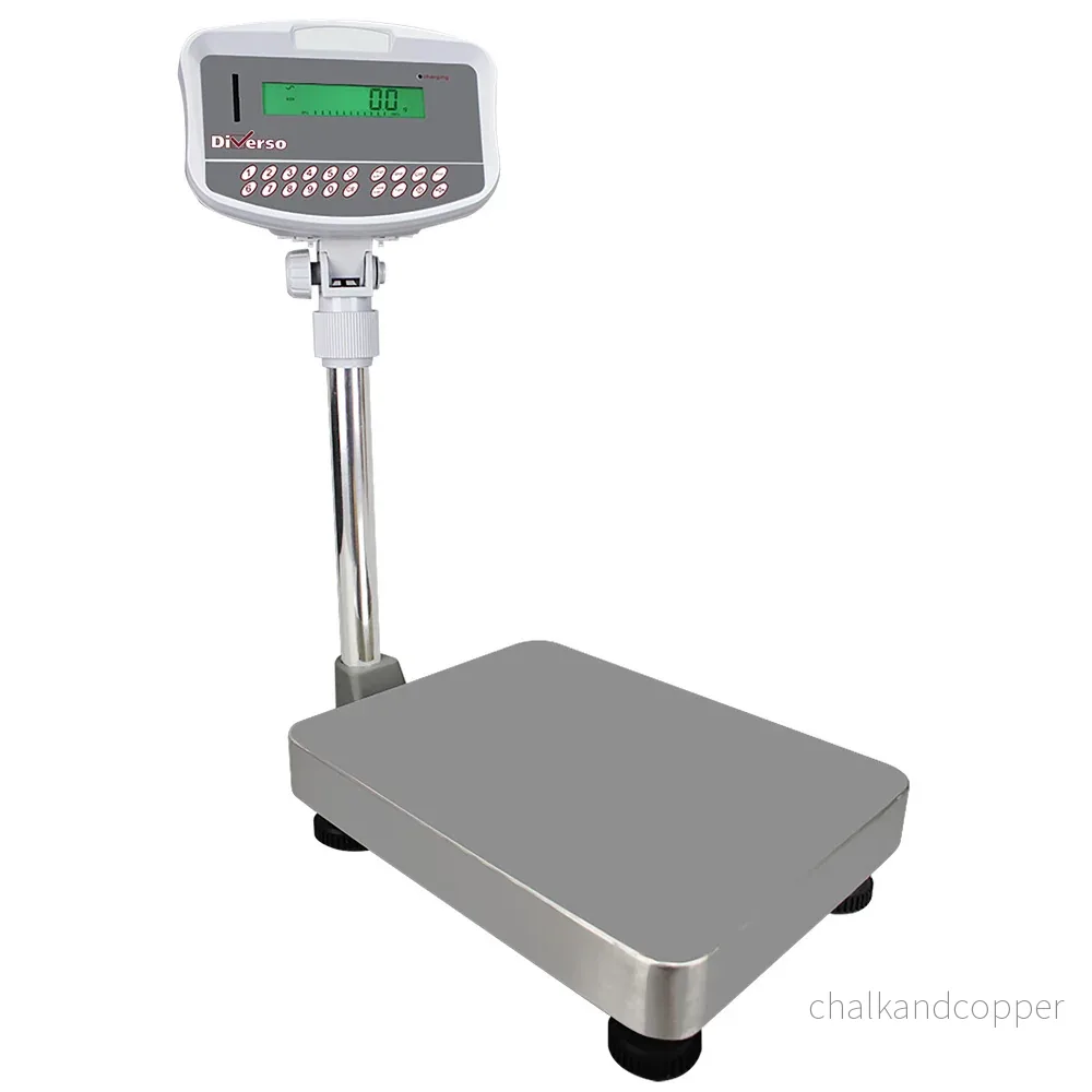 Elektronisk våg i rostfritt stål med pelare, 32Kg x 1g Elektronisk våg i rostfritt stål med pelare, 32Kg x 1g