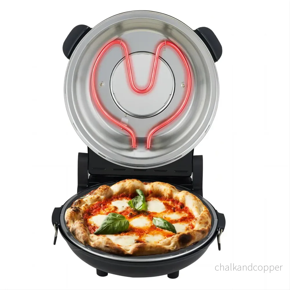 Adler pizzaugn, temperaturreglering upp till 400 °C, keramisk sten, två värmeelement, AD 6314 - Bild 2