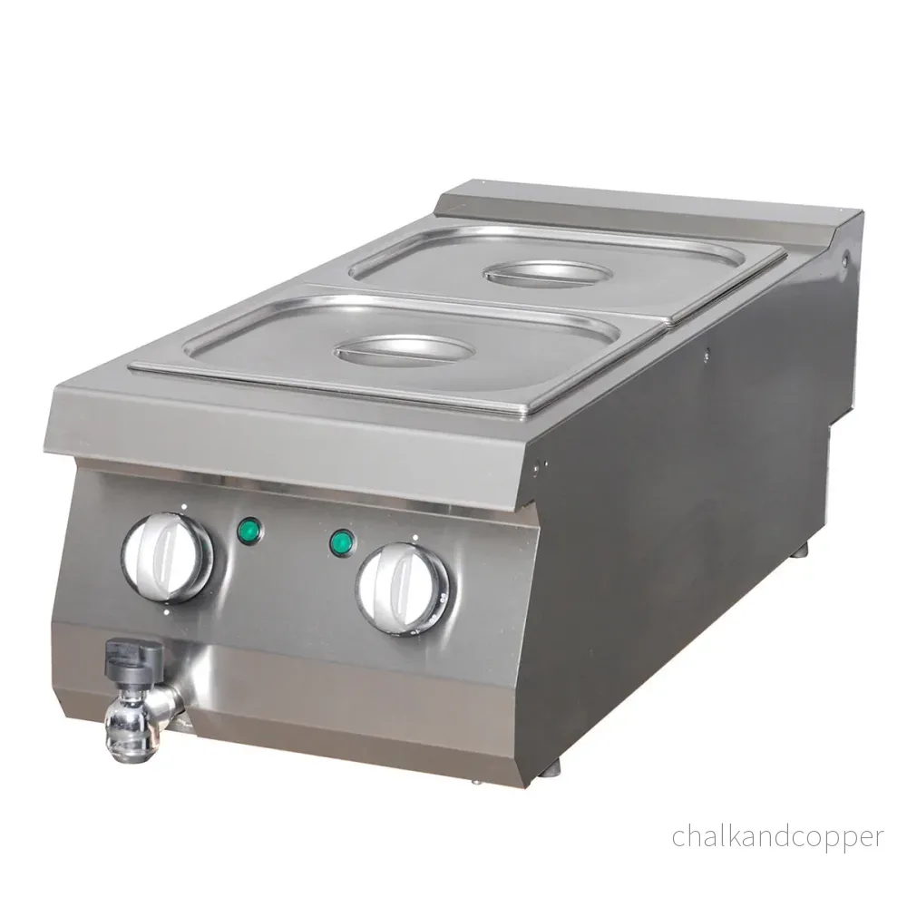 Premium Bain Marie - Enkel enhet - 90 cm djup - Elektrisk
