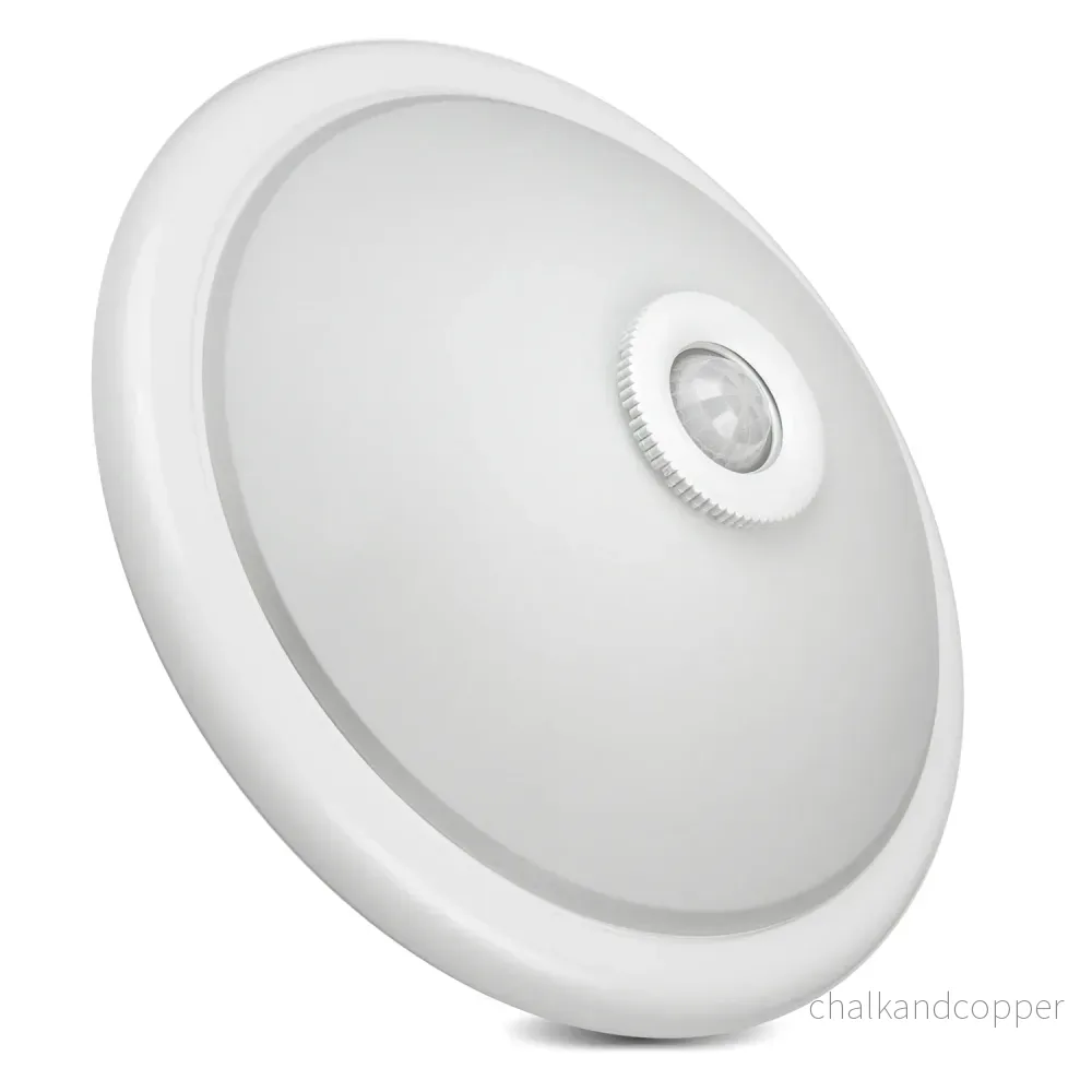 Maclean MCE324 taklampa med rörelse- och skymningssensor för LED 2xE27