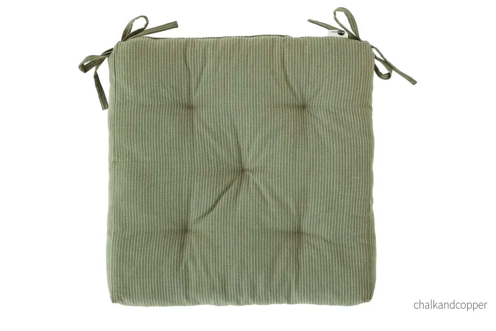 Kritstrecksrandig sittdyna 45 x 45 cm
