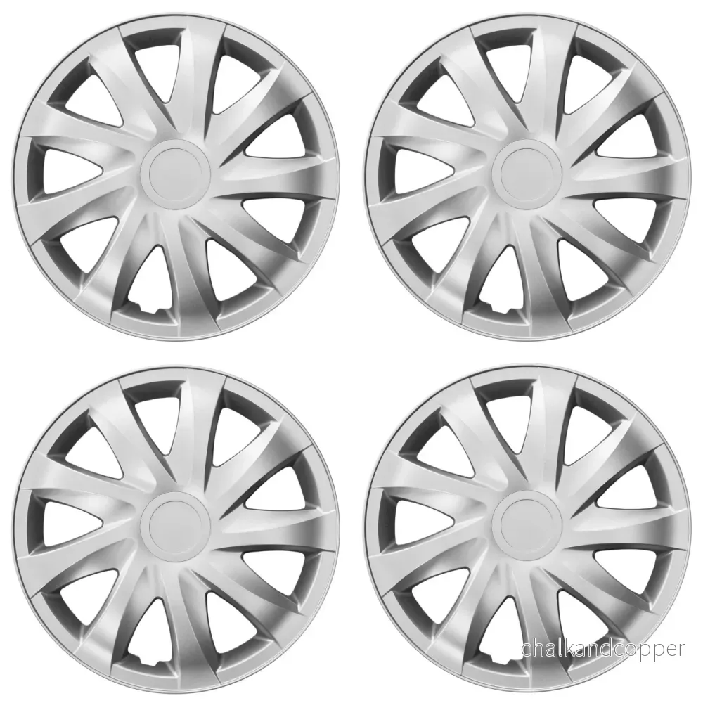 Universal hjulkapsel 13'' NRM Draco silver 4 st - Bild 3
