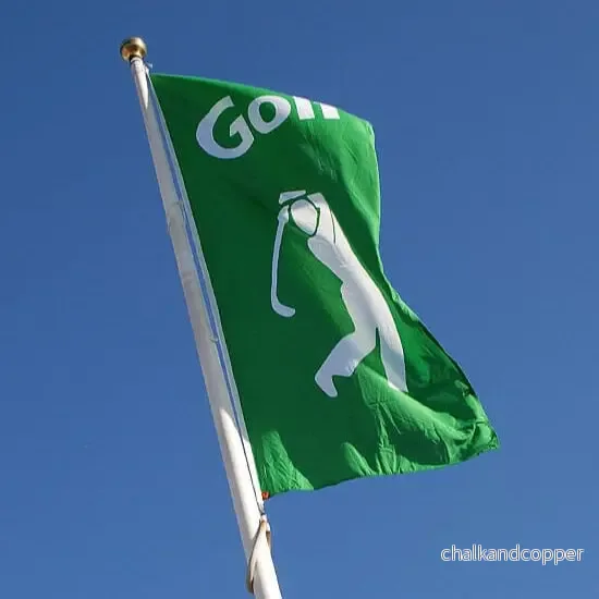 Flagga till golfbanan – Golfspelare - Bild 2
