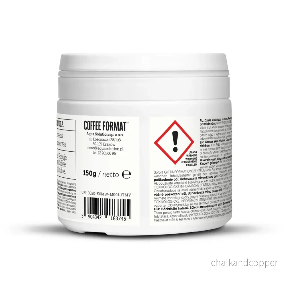 Rengöringstabletter för kaffebryggare, 2-phase Cleaning TABS+ 40 x 3,5 g, Coffee Format - Bild 2