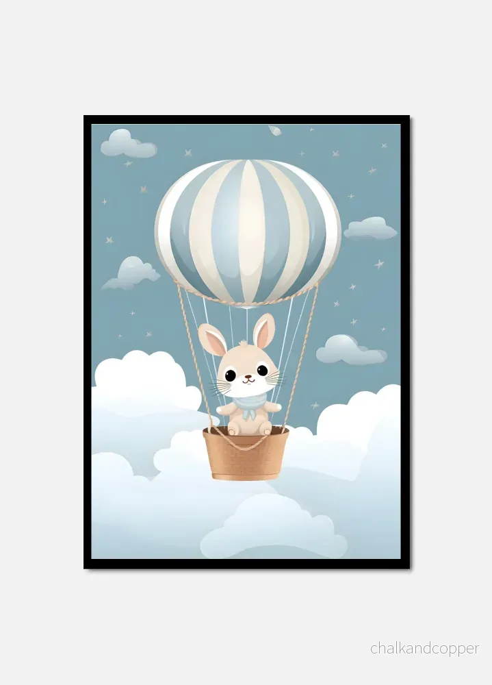 Balloon Rabbit in blue