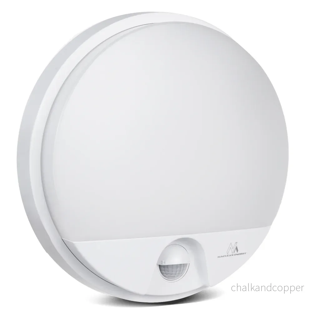 Infraröd rörelsedetektor LED-lampa MCE291 W 1100lm 15W IP54 Maclean Energy färg vit