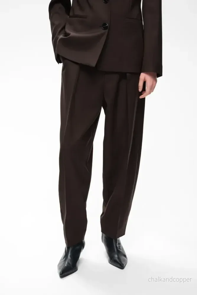 CadieIW Mel Core Barrel Pant Chocolate Brown Mel InWear CadieIW Mel Core Barrel Pant Chocolate Brown Mel InWear