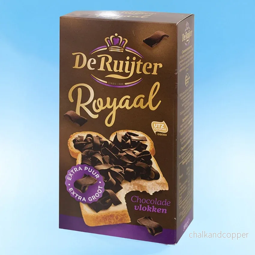Köp chokladflingor i Sverige – De Ruijter Vlokken Royaal Extra Puur 240 g | Extra fyllig holländsk chokladklassiker