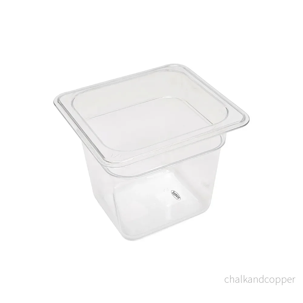 Gastronormbehållare - 3 st - 1/6 GN - 15 cm djup - Polykarbonat