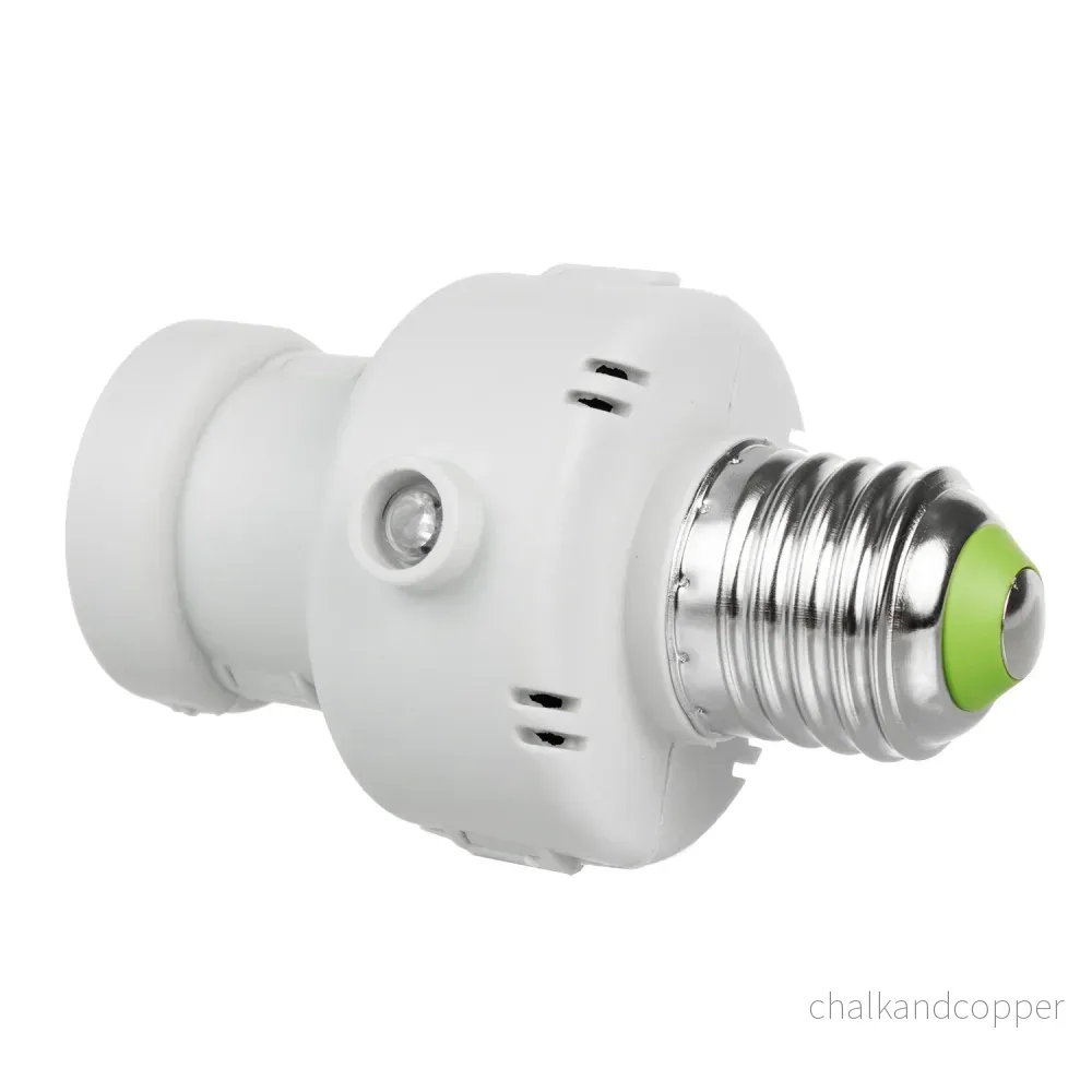 Maclean glödlampshållare, E27, max. 100W, med skymningssensor, timer, vit, MCE21W, 2 st - Bild 2
