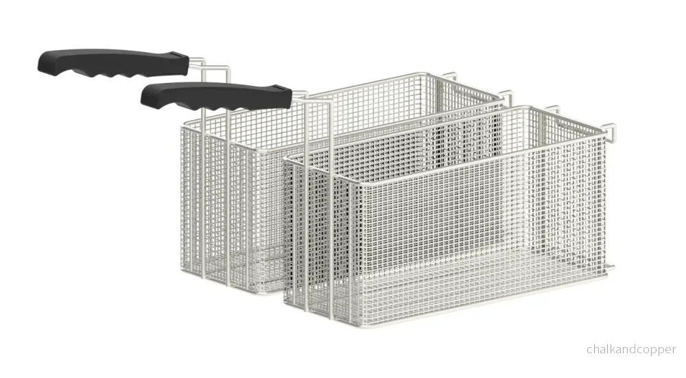 Set med 2 korgar 6,5 L för fritös 16 liter