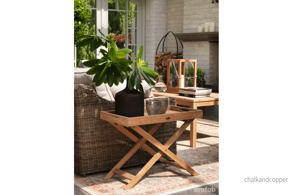 Turin teak brickbord 70 x 40 cm - Bild 2