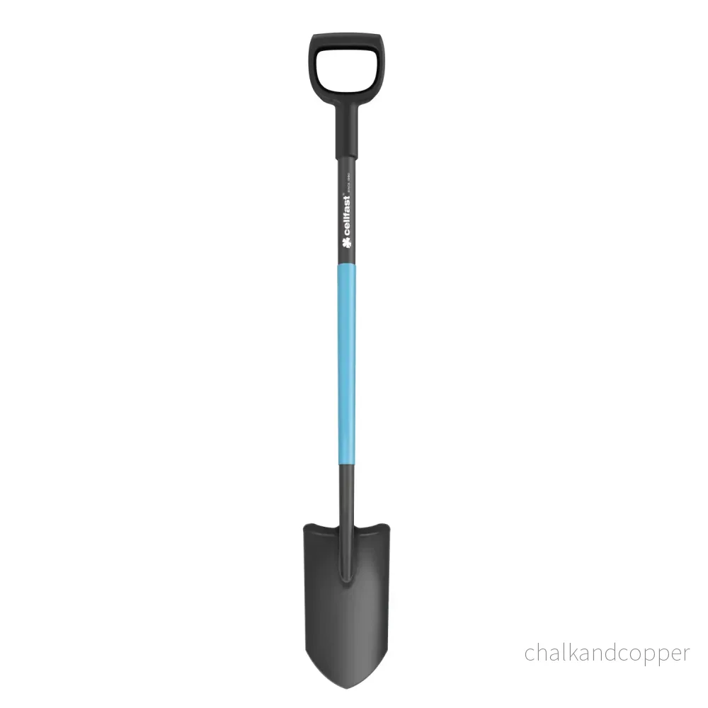 Plantskovel/dräneringsspade, härdat och slipat blad, ergonomiskt skaft, längd 129 cm, Cellfast, CELLPRO - Bild 2