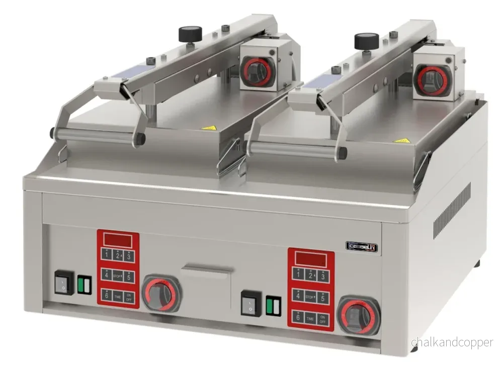 Elektrisk Clam kontaktgrill - Halvautomatisk dubbel