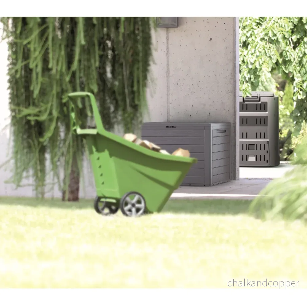 Trädgårdsstam 190 liter Plastkartong i antracitfärg 78 x 43,3 x 55 cm, 190 L Garden Prosperplast Boardbox 190L MBBL190 antracit - Bild 2