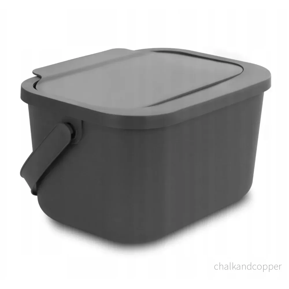 Bioavfallskärl, 4,5 liter, grå, Mini Bini - Bild 3
