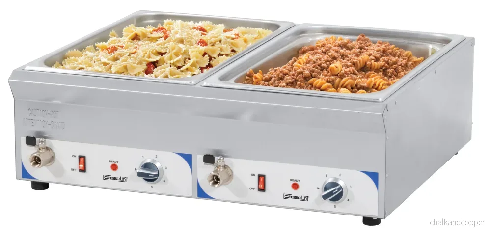 Dubbel bain-marie med avloppskran GN 1/1 – 100 mm Dubbel bain-marie med avloppskran GN 1/1 – 100 mm