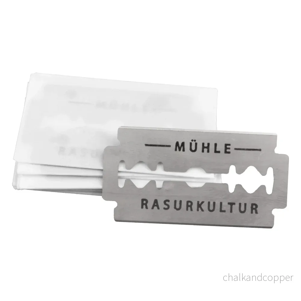 MÜHLE rakblad, rostfritt stål, 10 st, medelskärpa, K1 - Bild 2