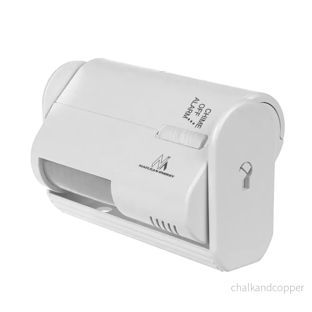 Maclean trådlös porttelefon, PIR-sensor, räckvidd 8 m, drivs av ett 9 V DC-batteri, volym över 70 dB, MCE311 W, 2 st - Bild 2