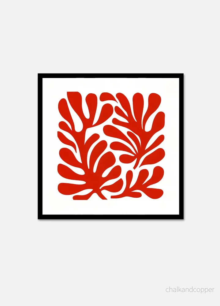 Red ornament Red ornament