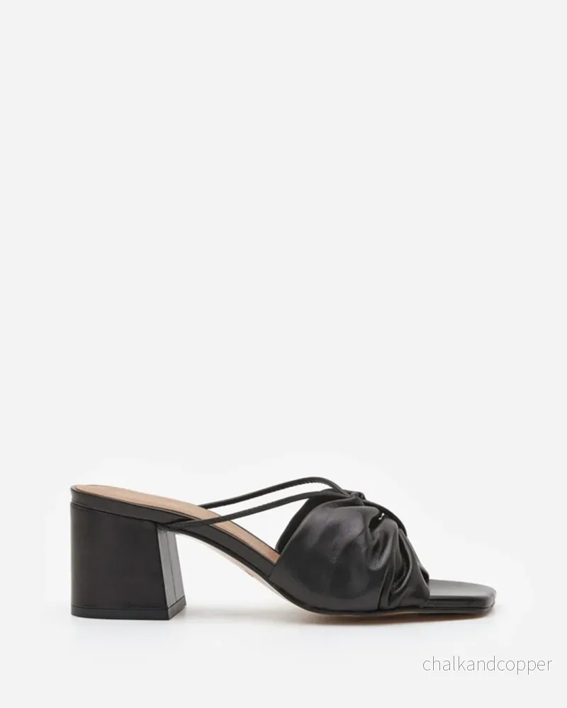 Olivia Black Leather Flattered