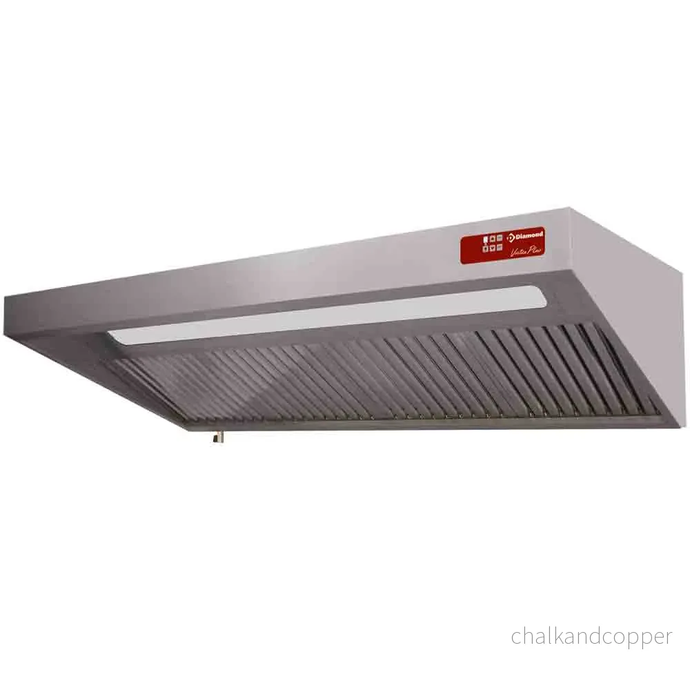 Komplett huv, (8/9T-2500 M3/h) 120 Pa, belysning, variator, 4x filter