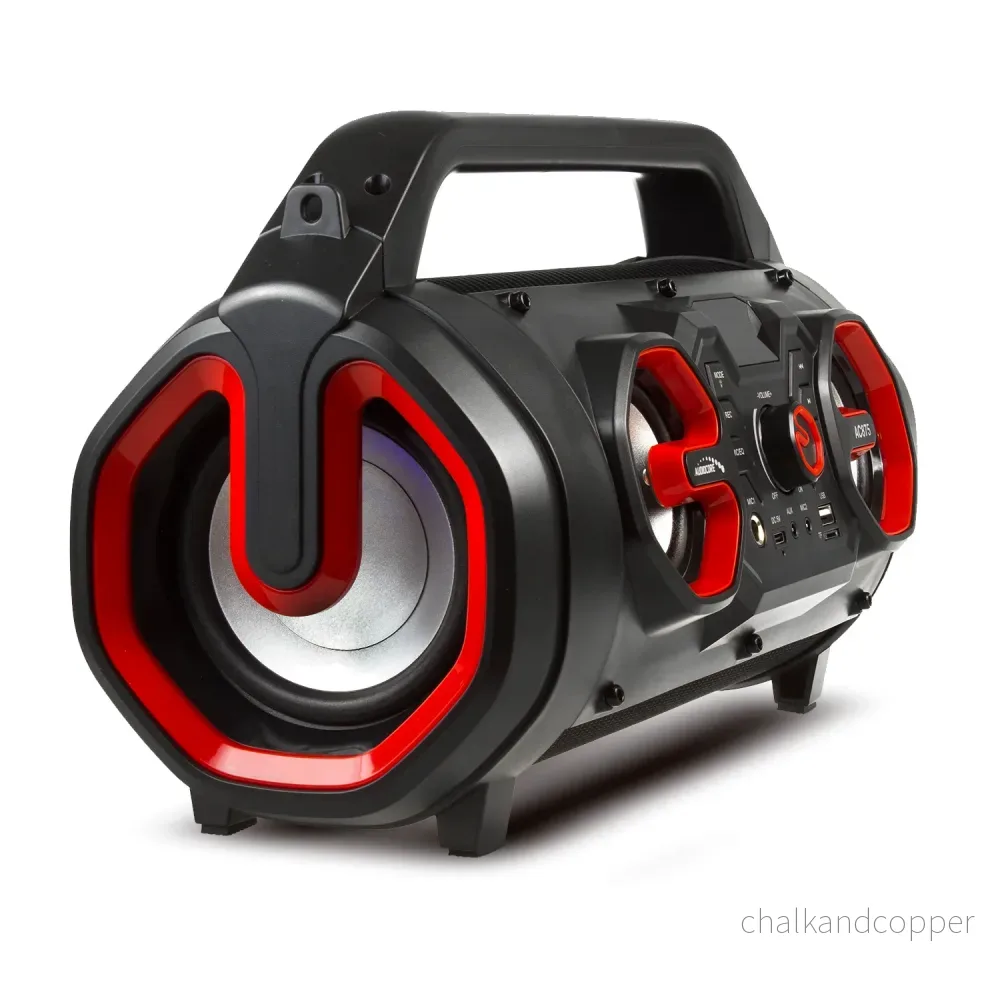 Audiocore bazooka bärbar högtalare, bluetooth 5.0, FM-radio, mikrokort, SDIPX4, 2000mAh, AC875 - Bild 3