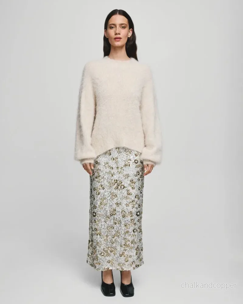 Magnolia HW Skirt EMB Silver/T Coco MSCH Magnolia HW Skirt EMB Silver/T Coco MSCH