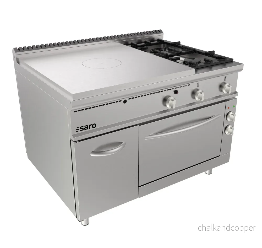 SARO Spisplatta elektrisk ugn + 2 brännare + dörr LQ modell LQ / TPG6LE