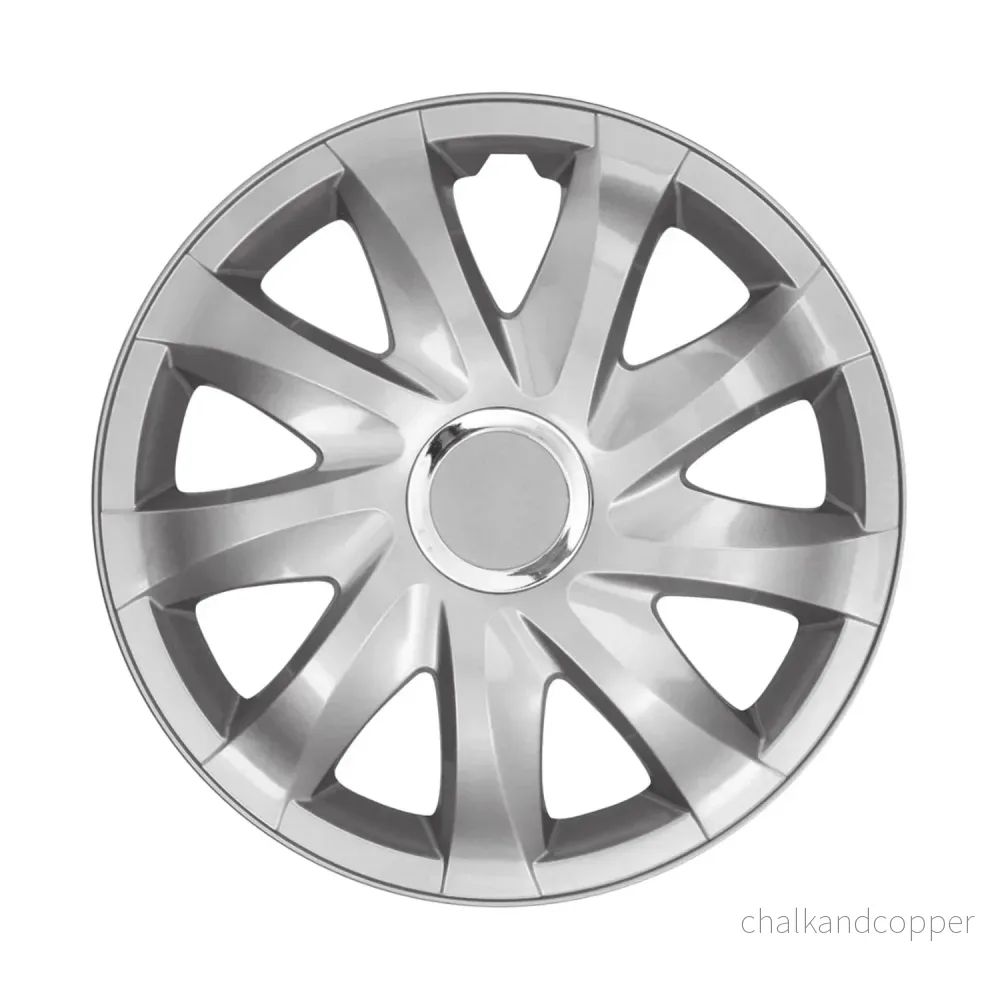 Mössor 16" NRM DRIFT SILVER lackerade 4 delar - silverfärg