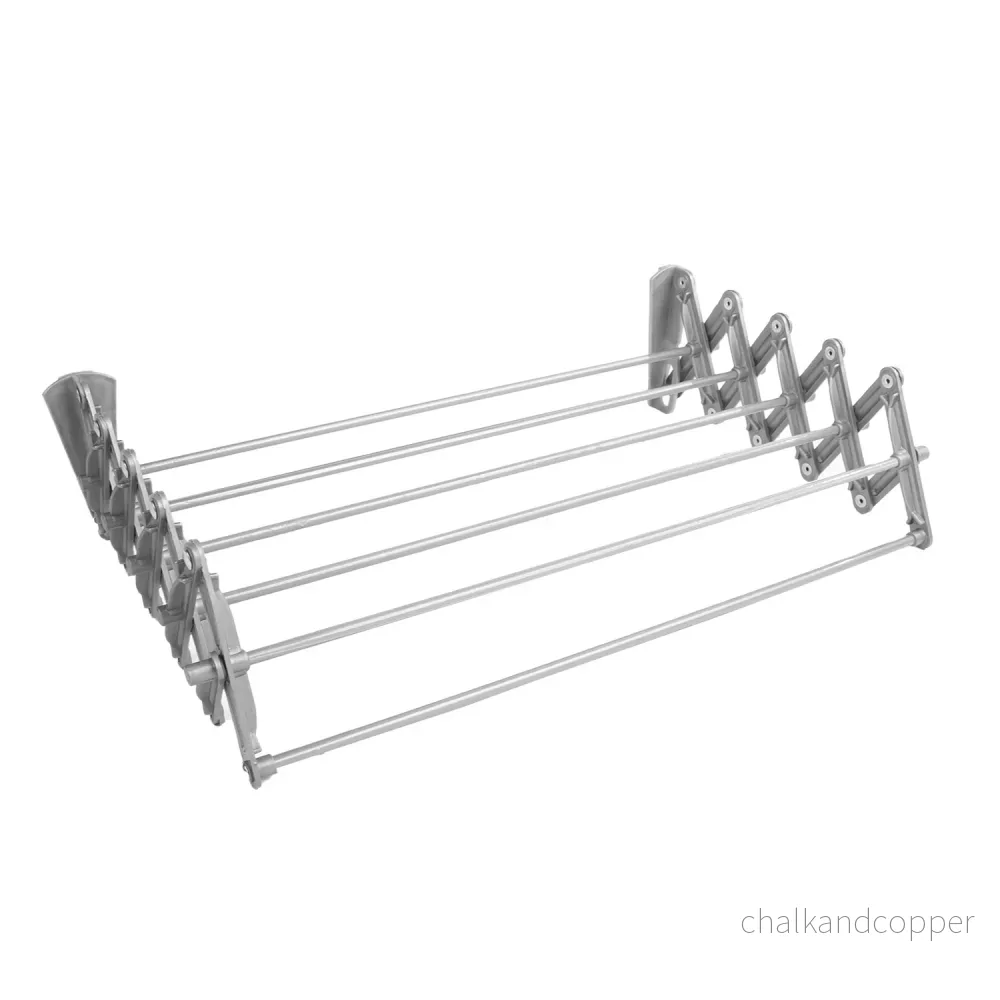 ABJ tvättmaskin, vägghängd, hopfällbar, silver, 60 cm