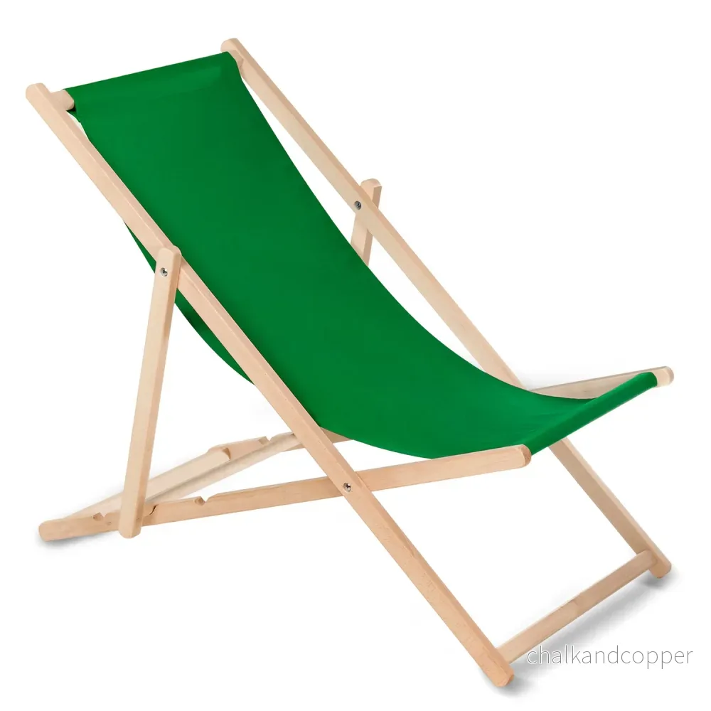 GreenBlue GB183 classic reclining chair in beech, orange - Bild 3