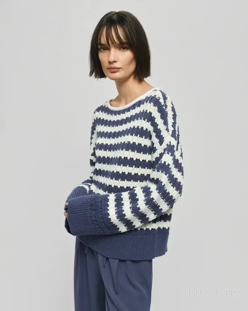 Cestine Jillena Pullover STP V Indigo/Egret MSCH Cestine Jillena Pullover STP V Indigo/Egret MSCH