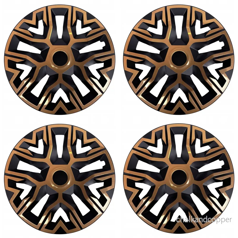 Universal hjulkapsel 14'' NRM The Best Bicolor koppar-svart 4 st - Bild 2