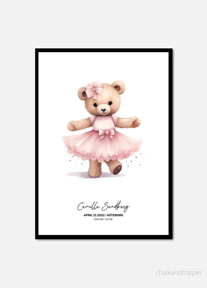 DANCING TEDDY PERSONAL POSTER