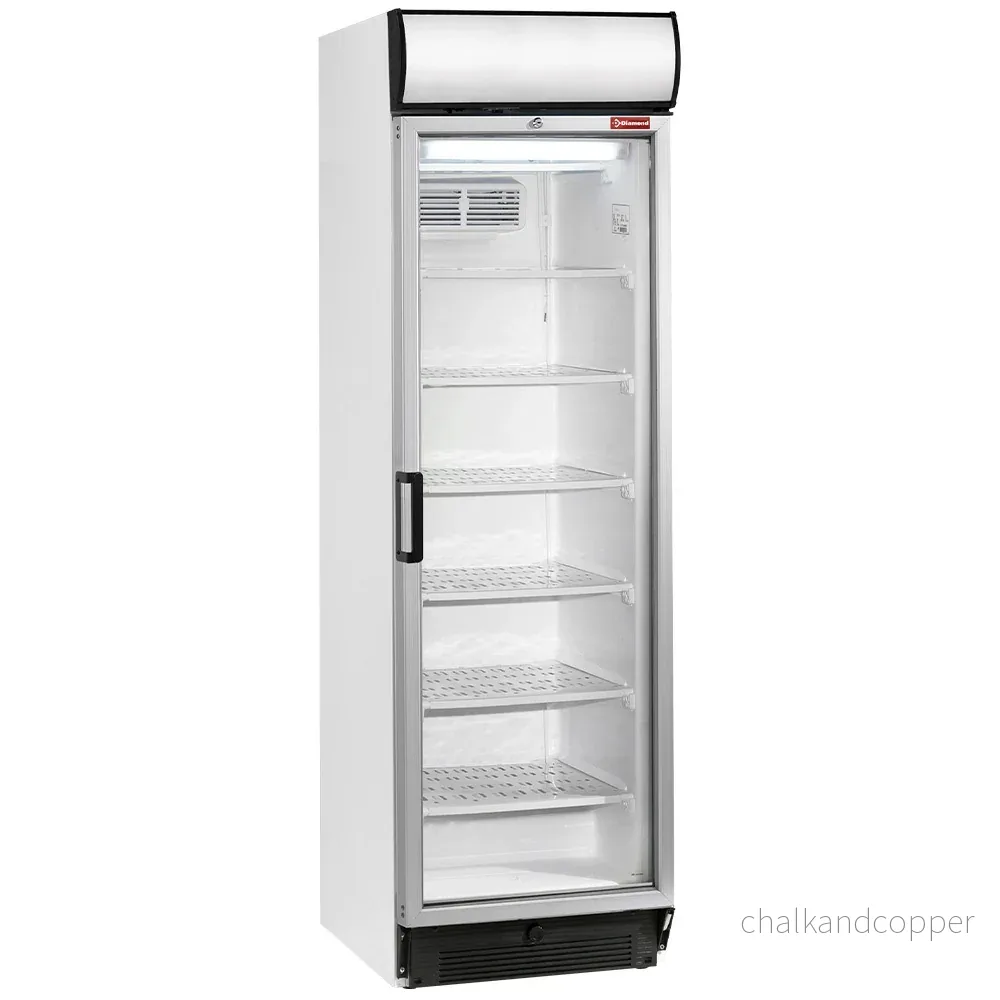 Statisk/ventilerad negativ T° display, 380 liter, ljuslåda Statisk/ventilerad negativ T° display, 380 liter, ljuslåda