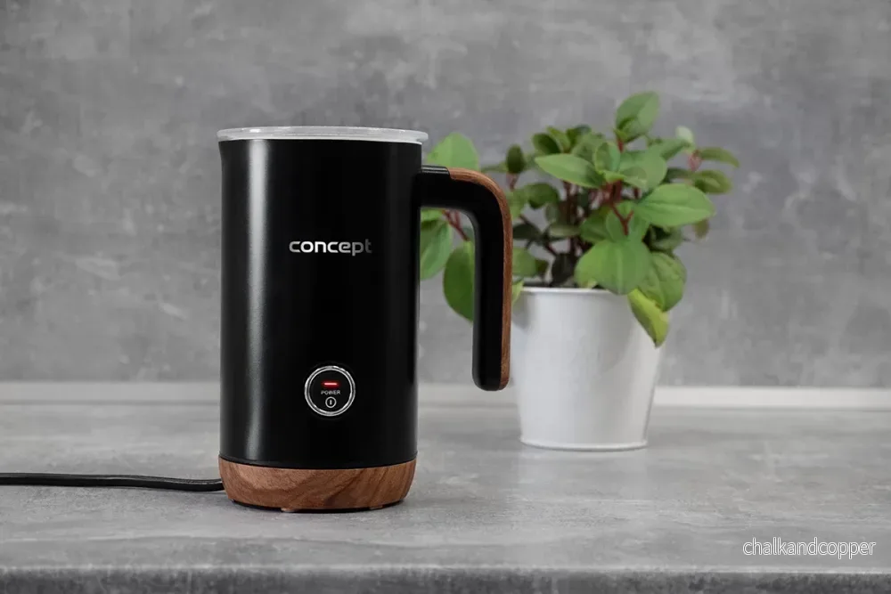 Concept Nordic NM4101 Mjölkskummare 500W Svart För Latte Cappuccino Frappe Varm Choklad 3 Lägen Rostfritt Stål - Bild 3