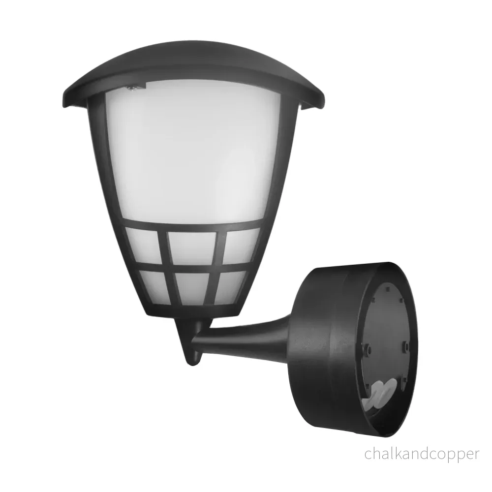 Vägglampa 1xE27 med sensor Maclean, infraröd sensor, max. belastning 60W, IP65, svart, MCE518 B + LED filamentlampa E27, 8W 230V Maclean Energy MCE268 WW varmvit 3000K 1055lm retro edison dekorativ - Bild 2