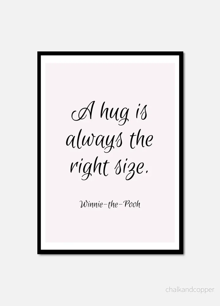 A hug – Pinkstilfulla barnposter