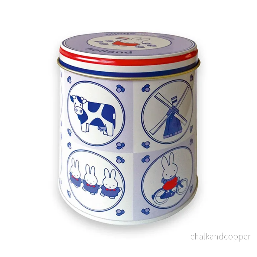 Miffy® stroopwafel-/förvaringsburk – Souvenir Blue (115×100 mm) - Bild 2