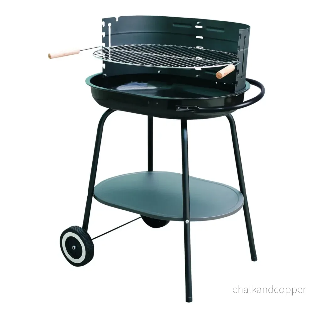 Master kolgrill oval skål 60x42cm kromrist MG942