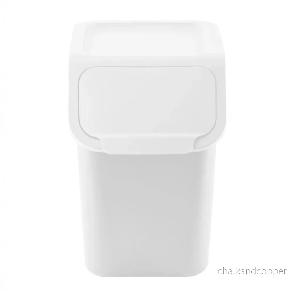 Practic, återvinningskärl, 25 liter, vit, Bini 10100310 - Bild 3