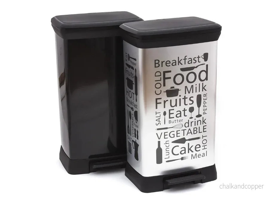 Curver Kitchen Pedal Bin, Silver Design, 50 L. - Bild 2