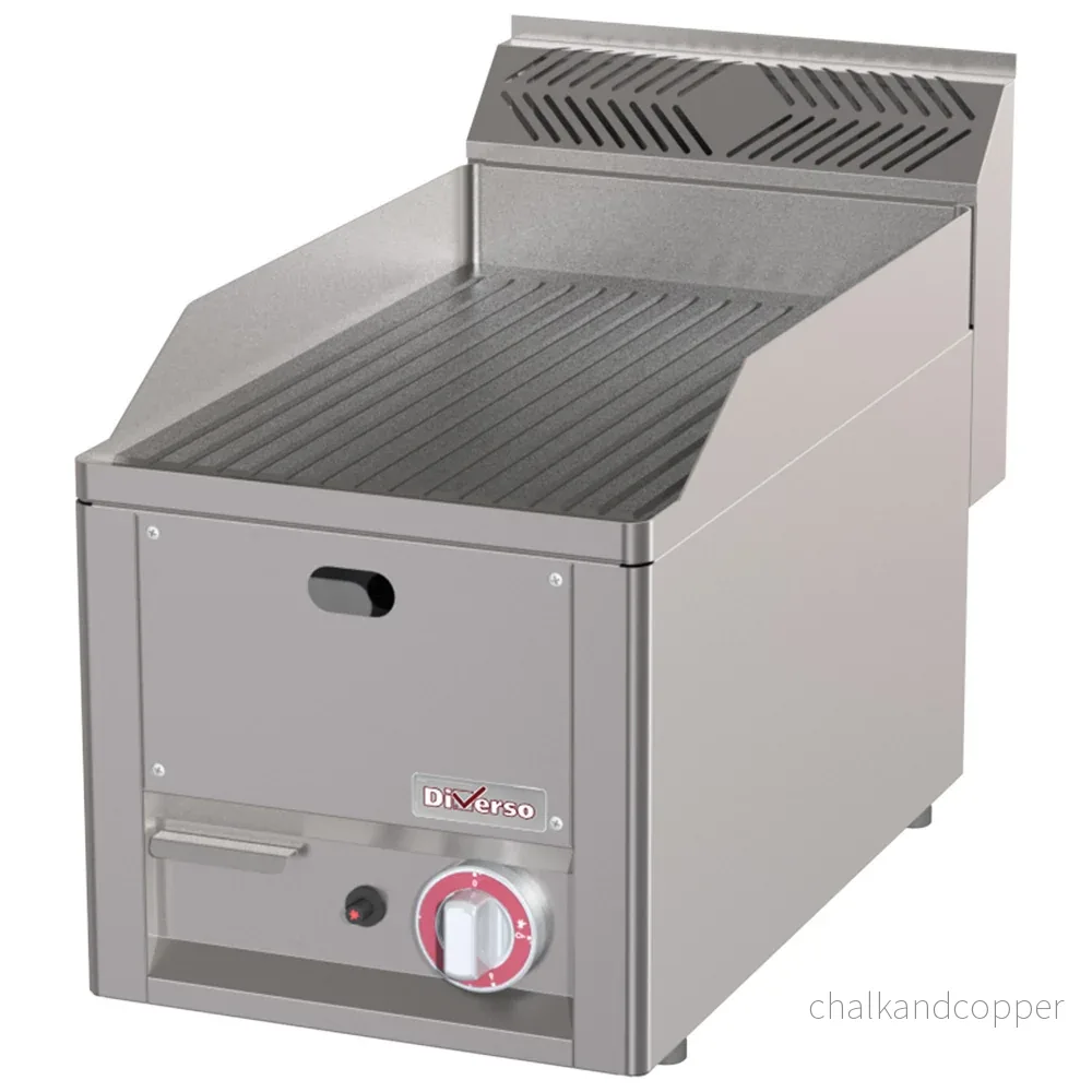 Räfflade gasgrill -Topp-