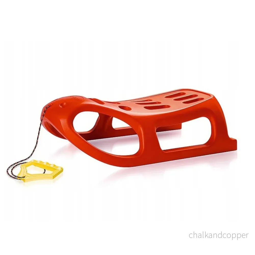 Stark och snabb plastsläde Prosperplast Little Seal, röd